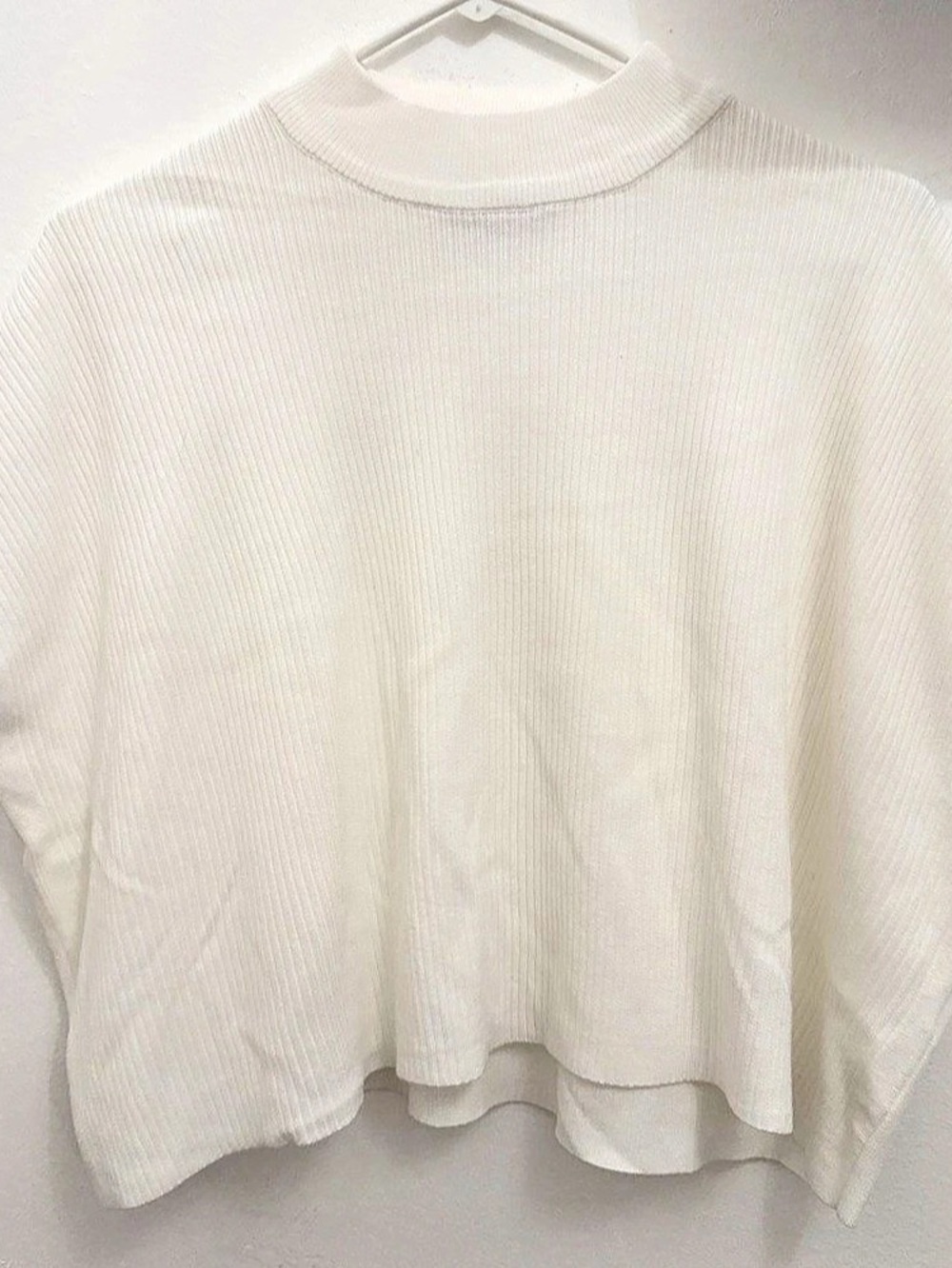ZENANA Ribbed Mock Neck Sweater Size Small Like New